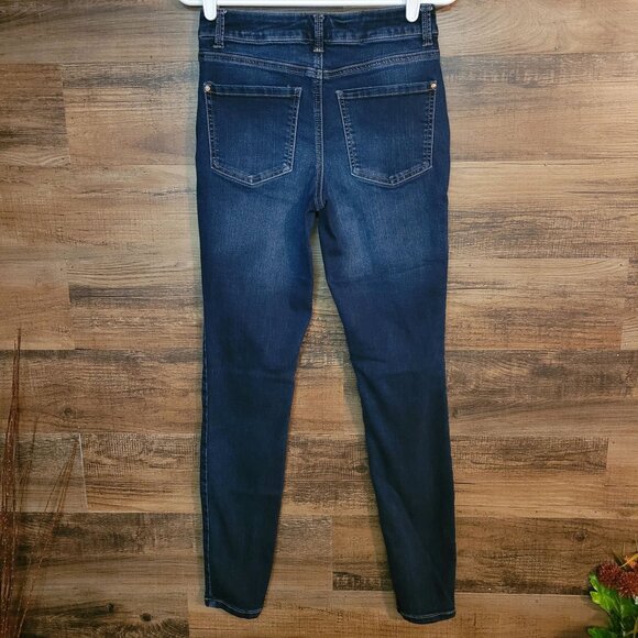 Maurices Jeans 6 L Everflex High Rise Skinny Dark Wash Tummy Control - Picture 2 of 9